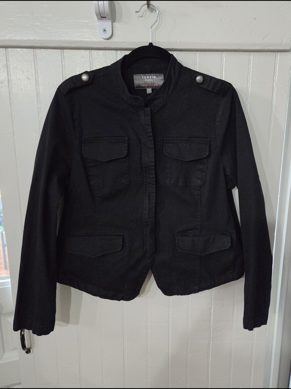 Torrid Black Military-Style Women's Jacket